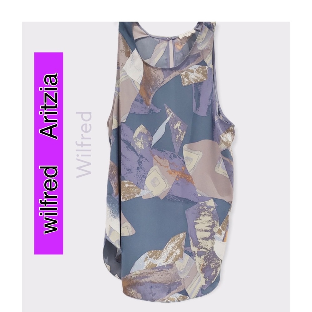 Wilfred Abstract Blouse Top NWOT Fits Medium